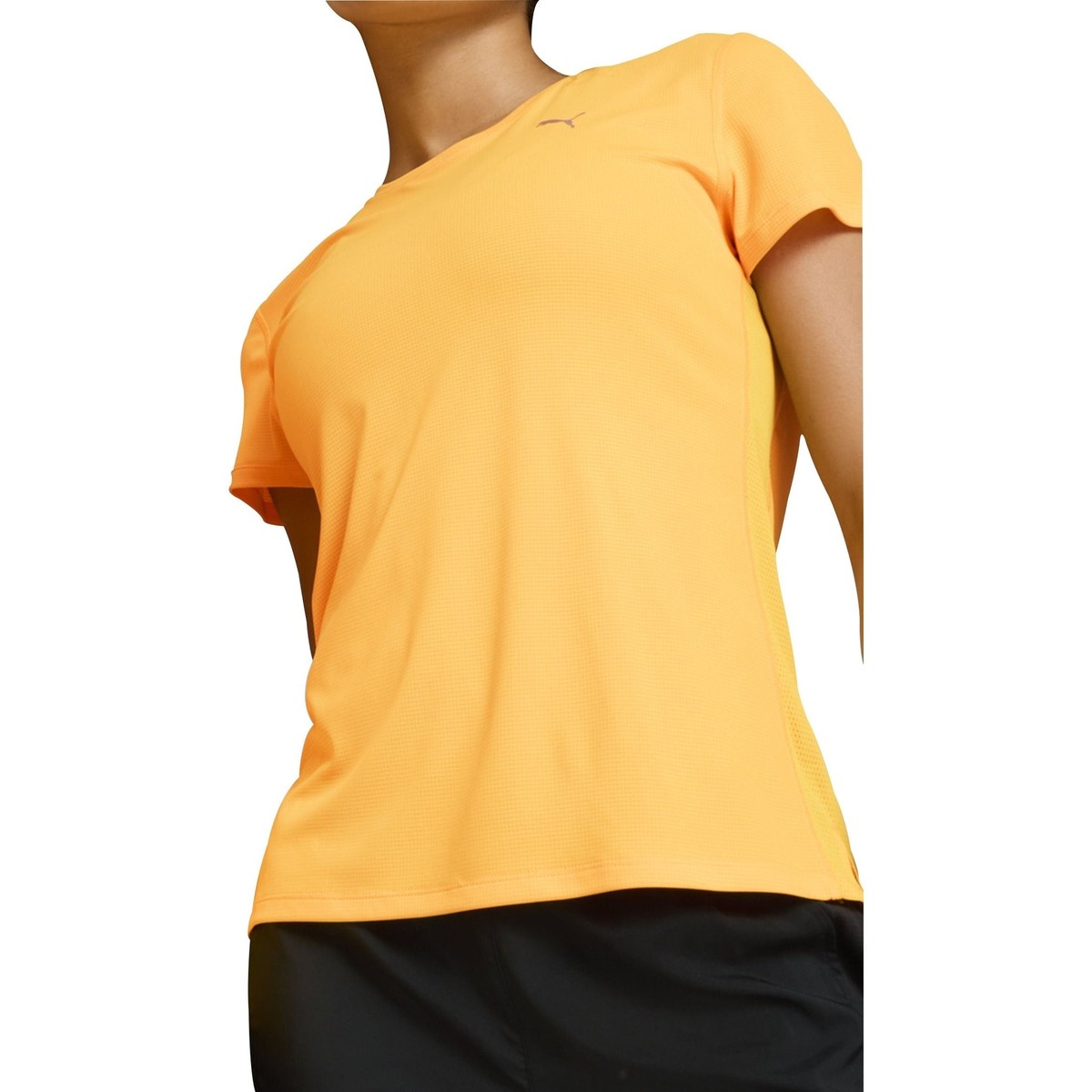 Puma Run Favourite Velocity Womens Running Top Orange Short Sleeve