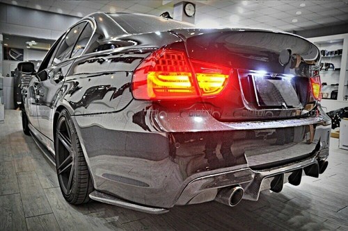 Alerón labial difusor de fibra de carbono de fibra de carbono para BMW E90 E91 M-Sport 328i 335i - Imagen 11 de 12
