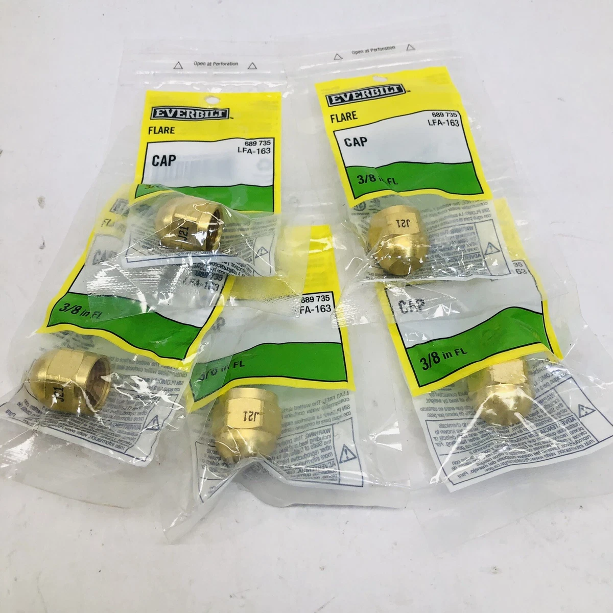 LOT OF 5 EVERBILT # 689735 LFA-163 ⅜