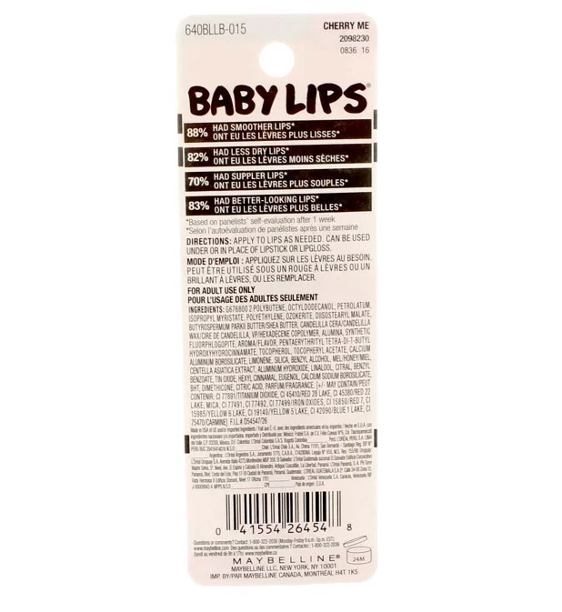 Bálsamo labial hidratante Baby Lips Cherry Me, Maybelline New York New Foto 2 de 2