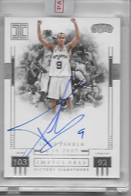 その他 TONY PARKER auto 2016-17 Panini Prizm TONY PARKER autograph auto San Antonio