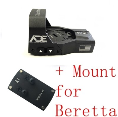 ADE RD3-015 Zantitium RED Dot + A1 Plate for Beretta M9 22LR/92FS/92AF/SAR B6C