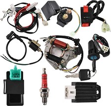 ARNÉS ELÉCTRICO COMPLETO MAGNETO INTERRUPTOR BOBINA SOLENOIDE 50cc 90cc 110cc 125cc ATV