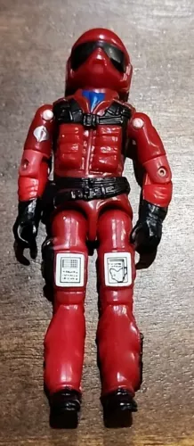 GI Joe Vtg Hasbro Figure 1984 Cobra Wild Weasel 100% Complete Rattler Pilot