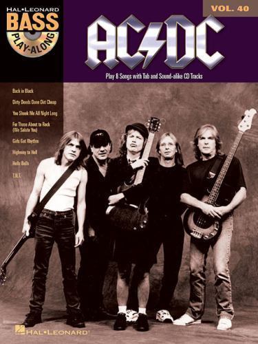 AC/DC Bass Play-Along Volume 40 Book/Online Audio by AC/DC (2012, Trade ...