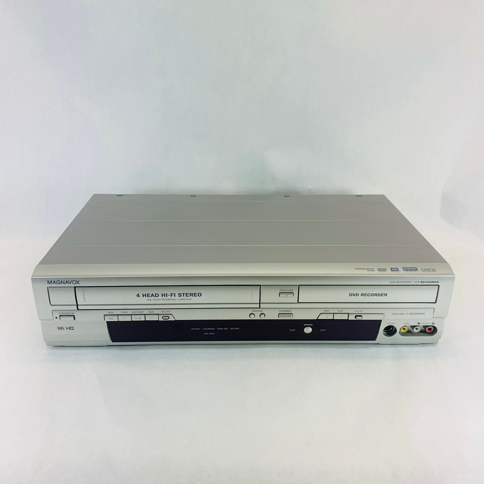 Magnavox BZV420MW8 DVD VHS Player Recored Copier Combo For Parts Or
