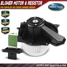 New Front HVAC Blower Motor & Resistor Kit for Chrysler 300 Dodge Charger Magnum