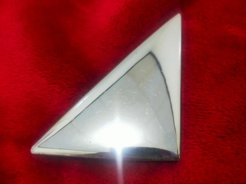 NOS Genuine BMW E12 Chrome Side Mirror Corner Moulding Window Frame LEFT Side