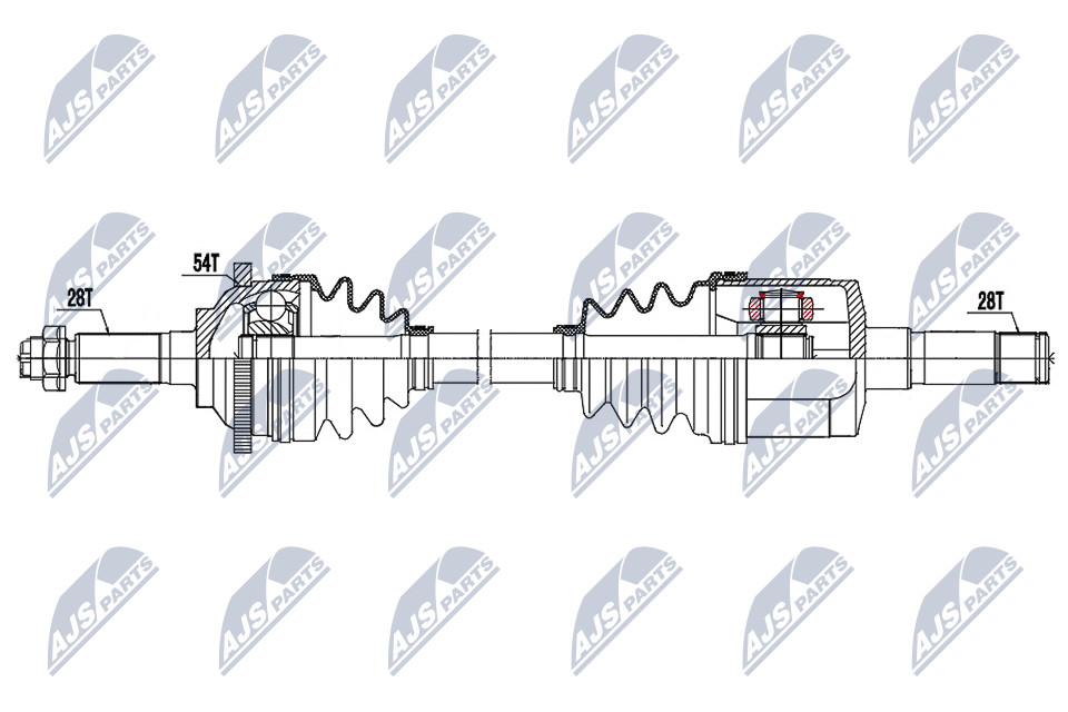 NPW-KA-372 NTY Drive Shaft for KIA