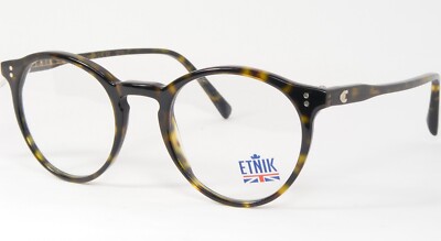 ETNIK London U.K. EV409 362 Tortoise UNIQUE RARE EYEGLASSES 48-21-145mm Italy