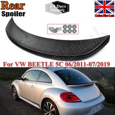 Rear Boot Trunk Lid Spoiler For 2011-2019 Volkswagen Beetle 5C Carbon Fiber Look