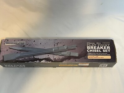 Flat Point Breaker Chisel Set 25 MM 69542 For Use With 68150 Breaker Hammer