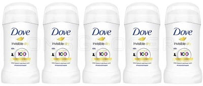 5 DOVE Invisible Dry Anti Marks Deodorant 48h Antiperspirant Stick 40ml - Image 1 of 3