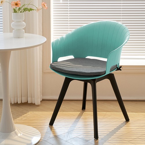 Rotatable 4 Pieces Kitchen Dining Chairs Swivel Plastic Pad Seat Office Armchair - Picture 15 of 15