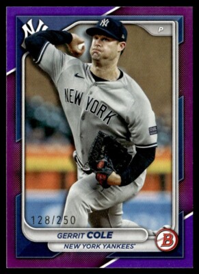 2024 Bowman Purple 128/250 Gerrit Cole #60 GS1