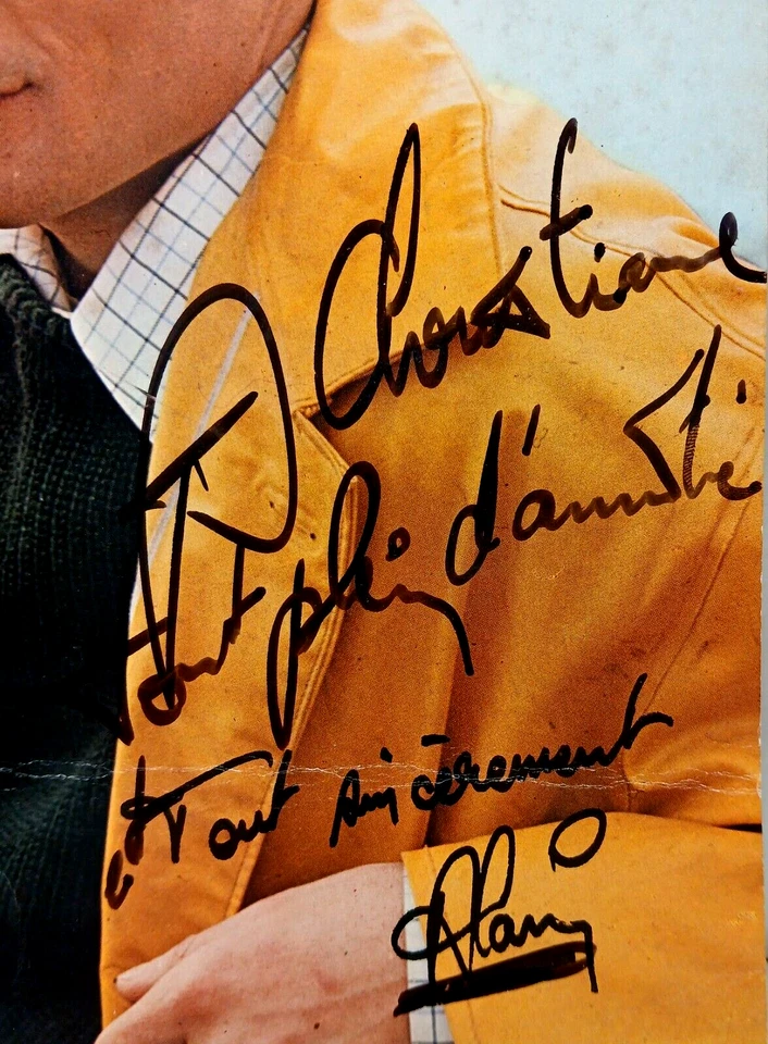 Grande photo Alain BARRIERE dédicacée - 30x21 cm - Photo 2/2
