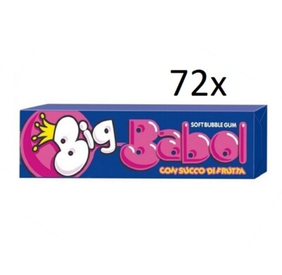 Perfetti Big Babol Frutta mit fruchtsaft juicy weicher Kaugummi stick 72pz