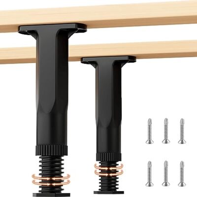 2PC 5.9-11 in Height Bed Support LegsBed Frame Legs for King Queen Bed slatsB...