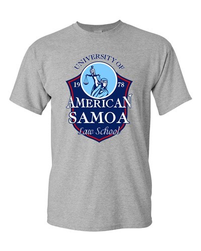 T-Shirt Shirt University of American Samoa Law School TV lustige Parodie DT Erwachsene - Bild 1 von 11