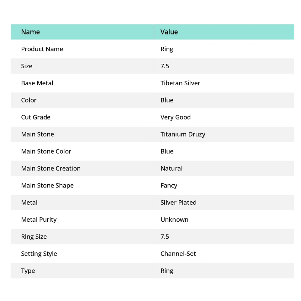 Natural Titanium Druzy Gemstone 925 Sterling Silver Ring Size 7.5 t145 - Image 2 of 4