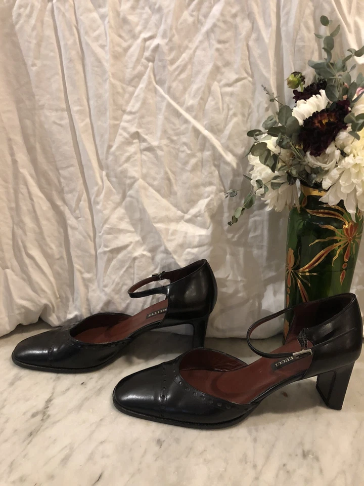 Tacón cuadrado Mary Jane charol negro Sesto Meucci Foto 2 de 4