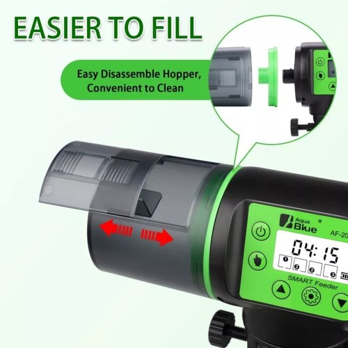 Distributeur automatique d'aliments pour poissons aquarium distributeur automatique de nourriture pour poissons + minuterie - Photo 5/11
