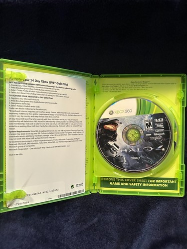 Halo 4 (Xbox 360) - Complete w/ Manual & Case, Tested, VG Condition - Picture 3 of 4