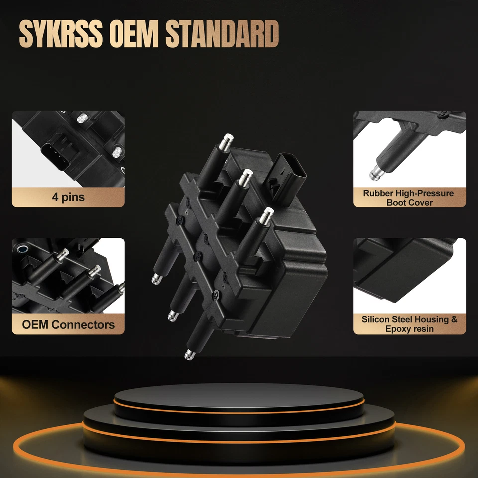 Set of 1 Ignition Bobinas Pack UF412 For 2001-2003 Chrysler Voyager 3.3L V6 - Image 2 of 4