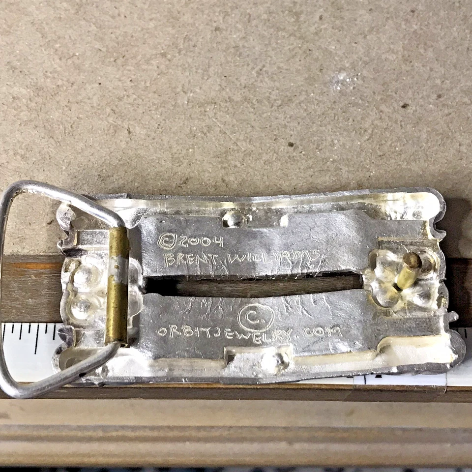 Brent Williams 2004 doble rejilla hebilla de cinturón ~Z53~ Foto 3 de 4