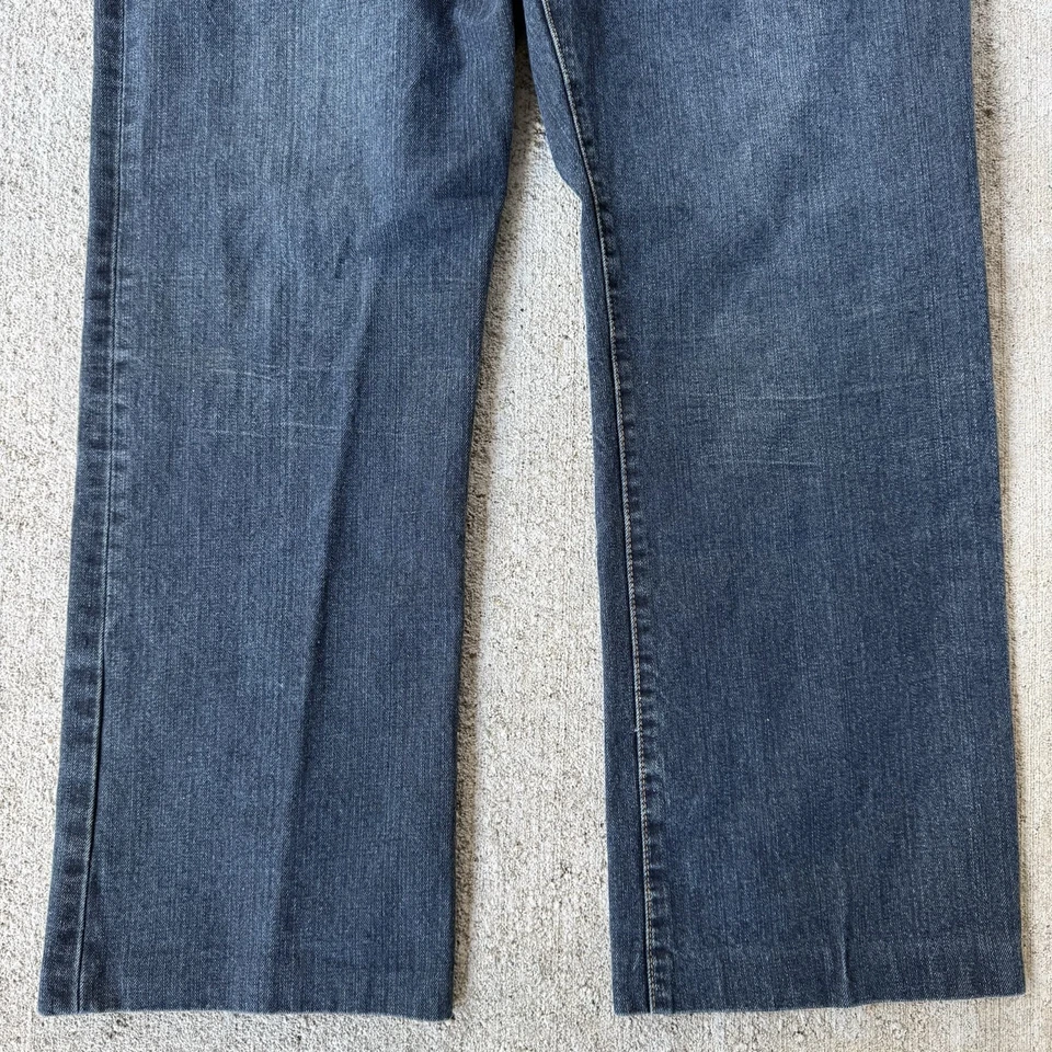 Robin’s Jeans Ejército de EE. UU. Dorado Alas de Ángel Cremallera Bordada Azul Pierna Ancha 40x30 Foto 4 de 4