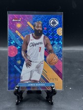 2025-26 Topps Finest James Harden Blue Geometric Refractor #71/75