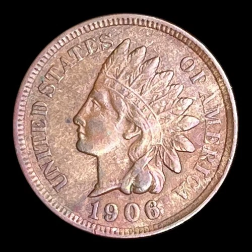 1906 Indian Head Cent, XF+