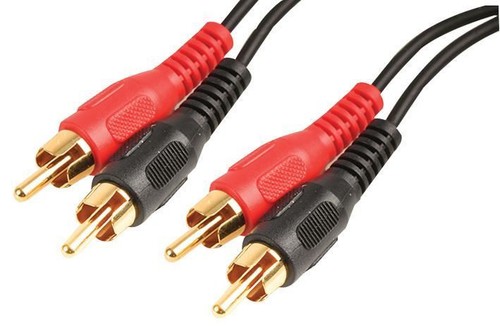 PRO SIGNAL - Câble Phono Male 2x vers Male 2x, 1m Noir - Photo 1/1