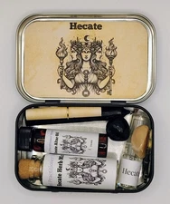 Mini Travel Altar Kit • Witchcraft Ritual Set • Hecate Protection & Spell Kit