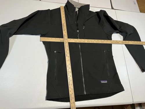 Patagonia Simple Guide Jacket Black Full Zip Softshell Coat Mens S Fleece Lined image 14