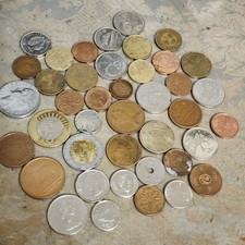 Foreign Coins From Around The World 40 Count Free Ship Mixed Dates Countries L7