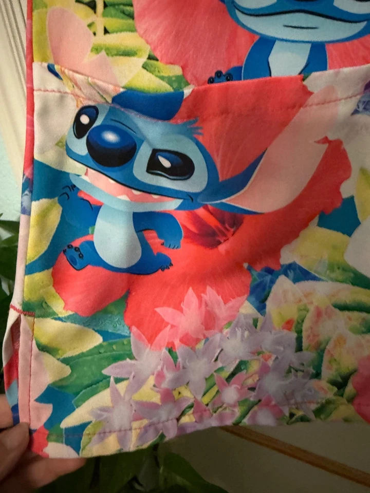 Disney Stitch Scrub Top Pink in Medium EUC - Image 3 of 4