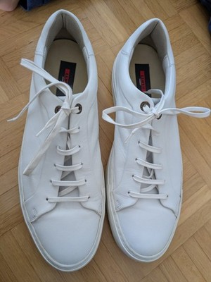 Herrensneaker Gr. 44,5 Lloyd Ajan Weiß Glattleder