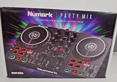 Numark Party Mix DJ CONTROLLER WITH BUILT-IN LIGHT SHOW NIB