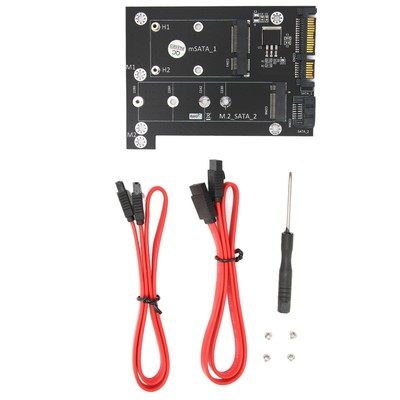 Adapter Card MSATA M.2 NGFF SSD To Dual SATA3 Fast Reading Speed Converter C Fit