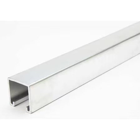 Zoro Select Fs-200 Al 60.00 Single Channel Strut, Solid, Aluminum, Plain, None,