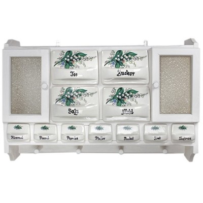 Spice Rack Large - Kitchen Shelf for Spices Drawer Rack Spice Cabinet Wall Shelf