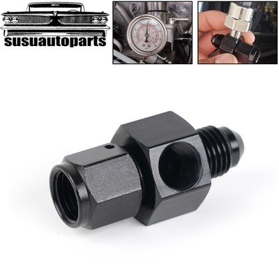 #ad 4AN 6AN 8AN 10AN Male to Female with 1 8 NPT Fuel Pressure Take Off Fitting $10.88