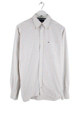 Tommy Hilfiger 80s Two Ply Cotton Stripe Shirt White M Mens
