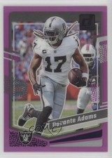 2023 Panini Clearly Donruss Purple 58/199 Davante Adams #27 16wc