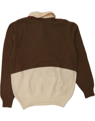 MAURICE ABOT Womens Graphic Jumper Sweater UK 18 XL Brown Winter AU09 - Picture 2 of 5