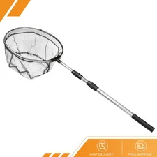 Folding Fishing Net Round Extend to 4.9ft Aluminium Alloy Telescopic Landing