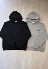 Essentials Fear of God Men's Hoodie Sweatpants Set Black Gray