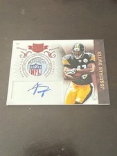 Jonathan Dwyer 2010 Plates & Patches NFL Laundry Tag Patch Auto Autograph /699