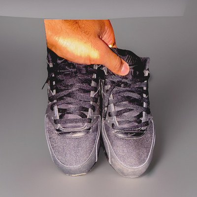 Nike Men s Air Max Command Lace Up Sneakers Triple Black 629993-020